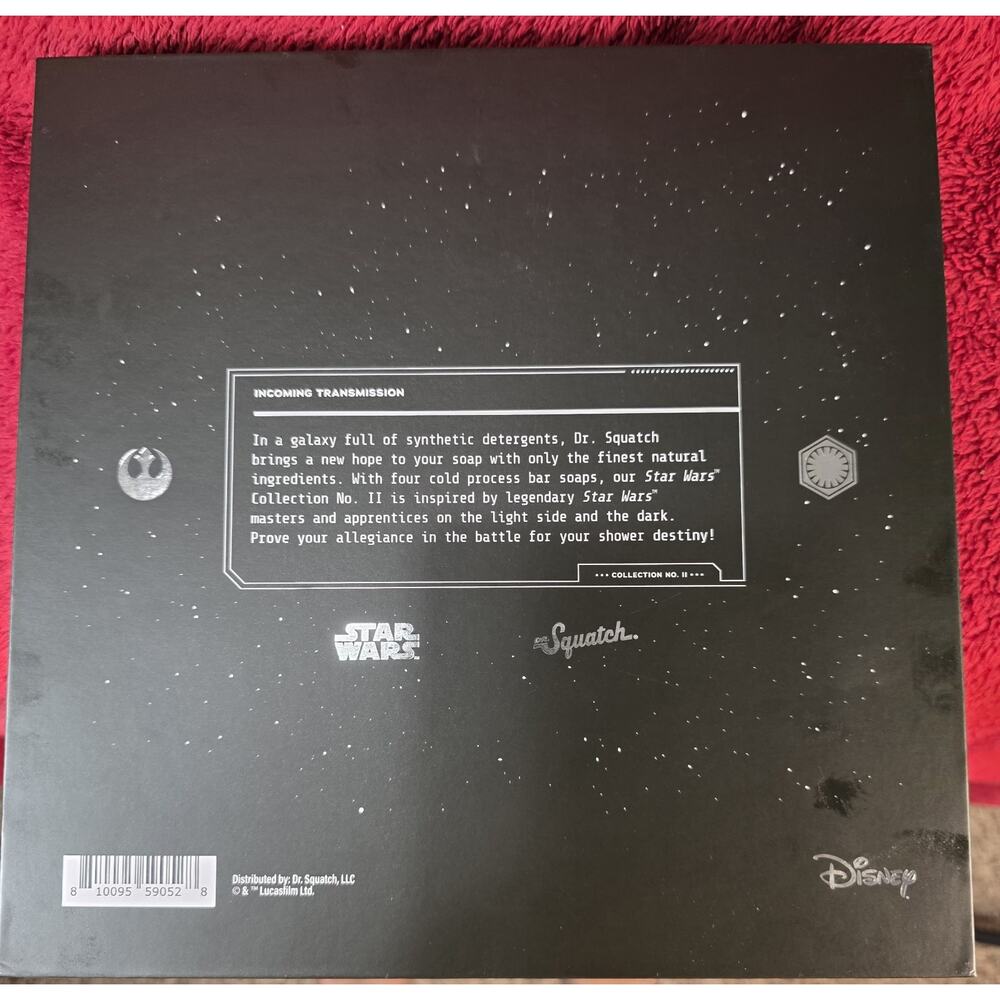 Dr. Squatch Star Wars Collector’s Box Set 4 Bar Soap Limited Edition Disney - Picture 4 of 5